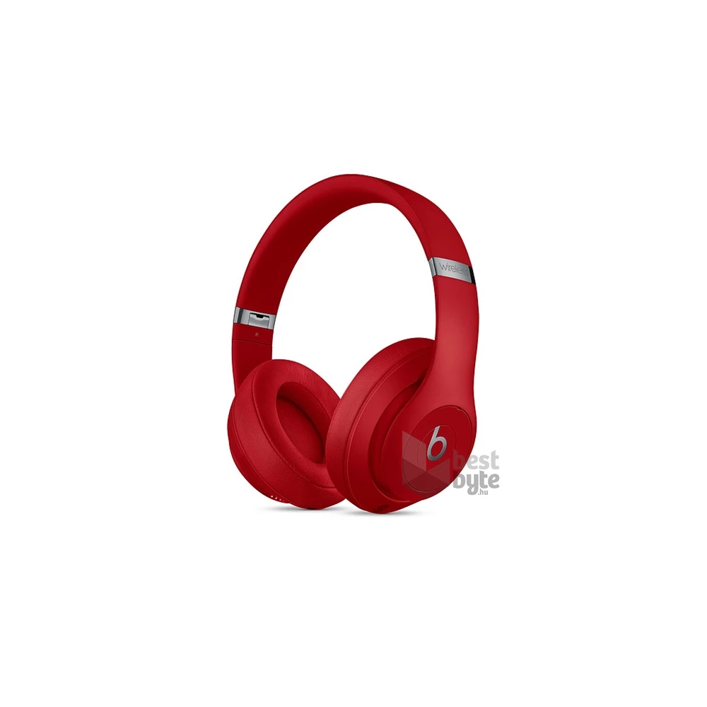 Apple Beats Studio3 piros vezeték nélküli Bluetooth fejhallgató