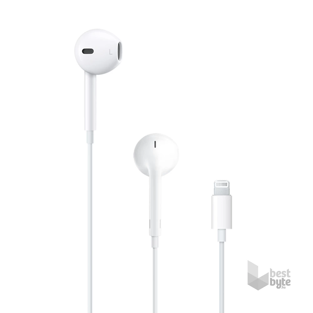 Apple Earpods Lightning csatlakozós távvezérlős fülhallgató