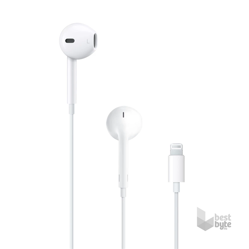 Apple Earpods Lightning csatlakozós távvezérlős fülhallgató