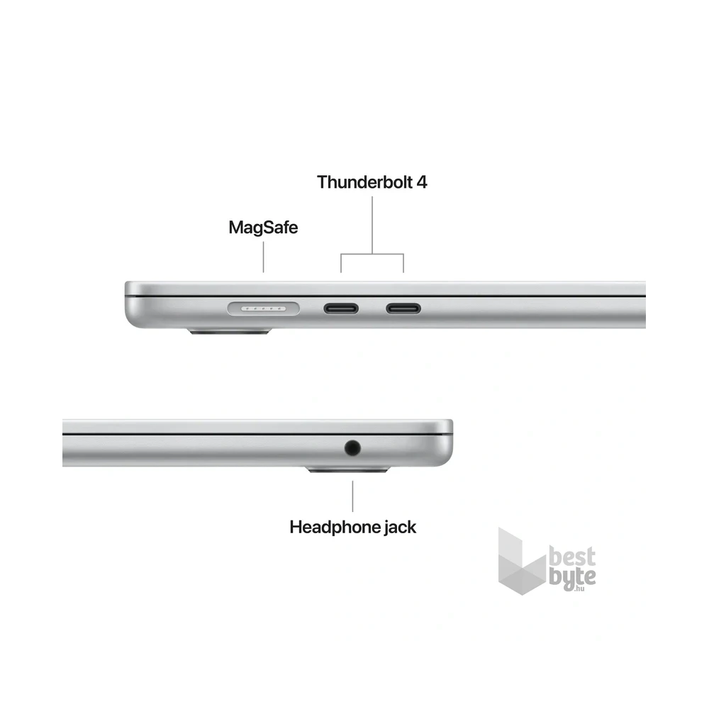Apple MacBook Air 15"/M5 chip 10 magos CPU és GPU/24GB/1TB SSD/ezüst laptop
