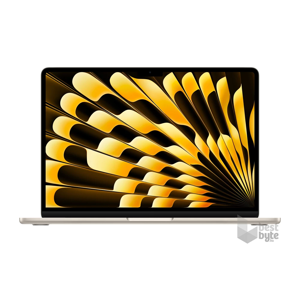 Apple MacBook Air laptop (15,3" Retina/M3 chip 8 magos CPU és 10 magos GPU/8GB RAM/512GB) - csillagfény