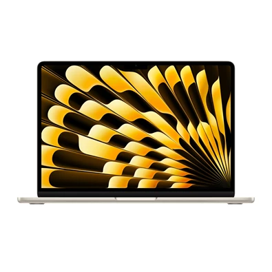 Apple MacBook Air laptop (15,3" Retina/M3 chip 8 magos CPU és 10 magos GPU/8GB RAM/512GB) - csillagfény