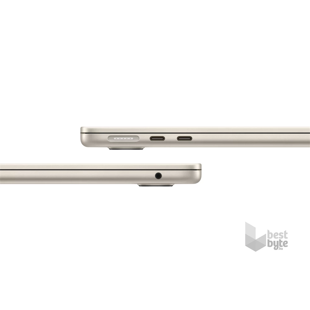 Apple MacBook Air laptop (15,3" Retina/M3 chip 8 magos CPU és 10 magos GPU/8GB RAM/512GB) - csillagfény
