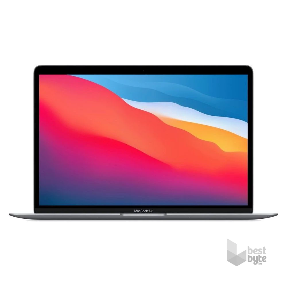 Apple MacBook Air 2020 laptop (13,3"Retina/M1 chip/7 magos GPU/8GB RAM/256GB SSD/Cseh/Felújított,batteryCARE+) - ezüst