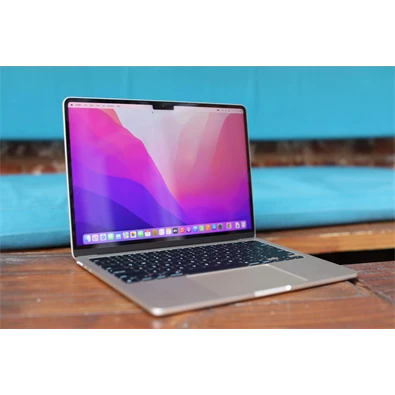 Apple MacBook Air 2022 laptop (13,6"/M2 chip/10 magos GPU/8GB RAM/512GB SSD/Cseh/Felújított,batteryCARE+) - ezüst