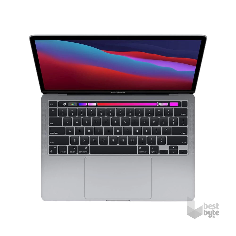 Apple MacBook Pro 2020 laptop (13,3"Retina/M1 chip és 8 magos GPU/8GB RAM/512GB SSD/Cseh/Felújított,batteryCARE+) -ezüst