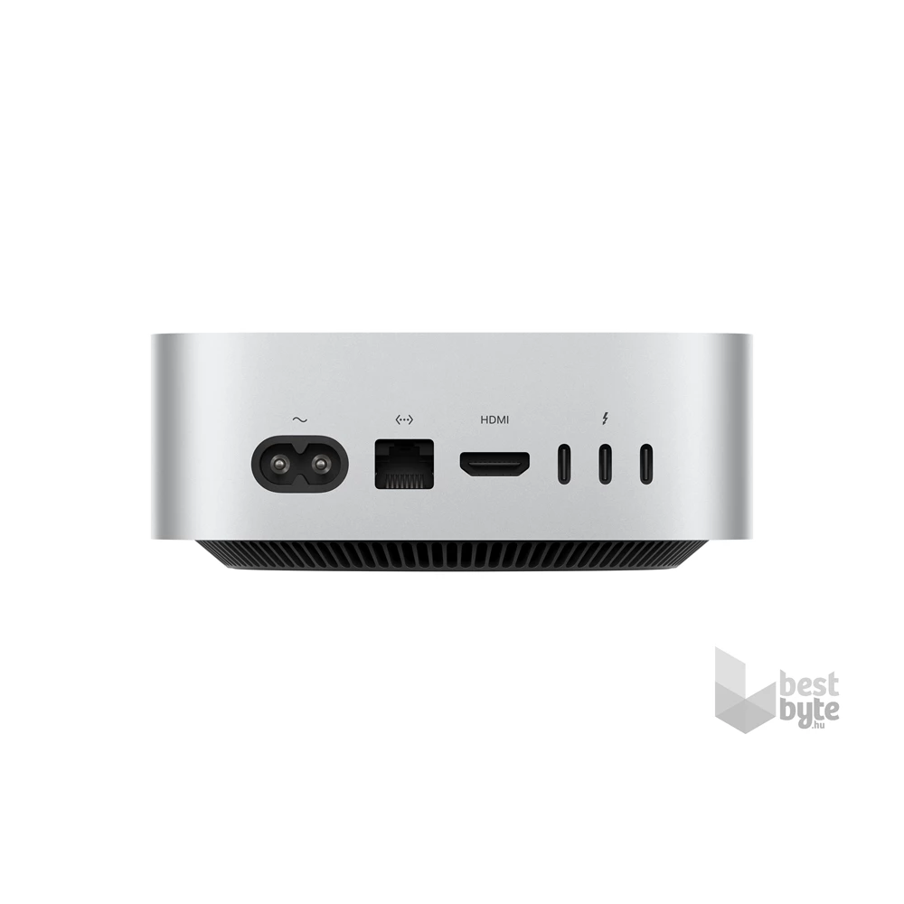 Apple Mac Mini/M4 chip 10 magos CPU és GPU/24GB/512GB SSD/ezüst asztali számítógép