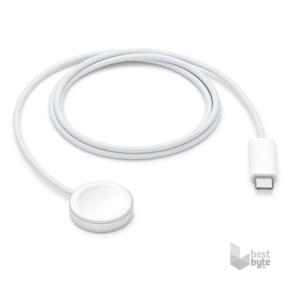 Apple Watch 1m Type-C fehér mágneses töltőkábel