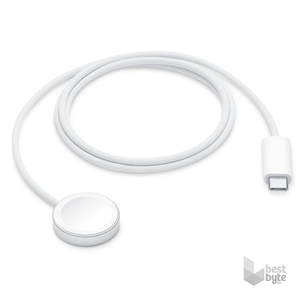 Apple Watch 1m Type-C fehér mágneses töltőkábel