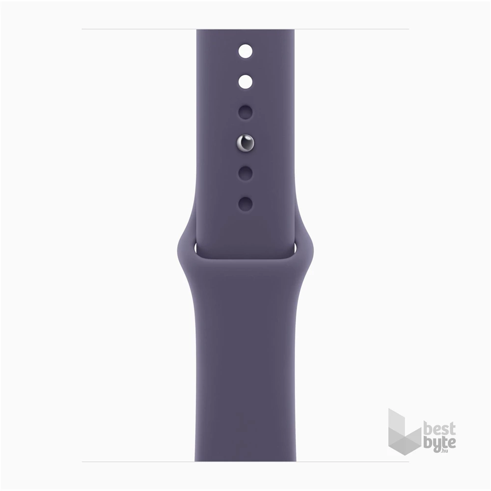 Apple Watch S11 GPS-es (42mm) ezüst alumínium tok, ködös lila M/L sportszíjas okosóra