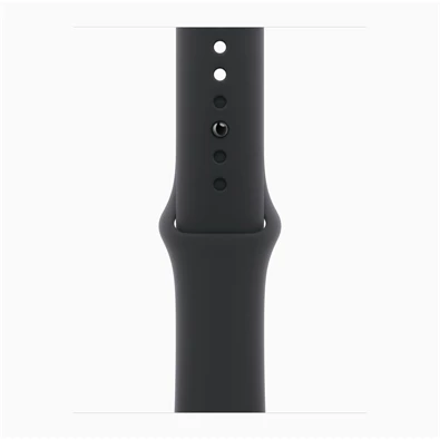 Apple Watch S11 GPS-es (42mm) kozmoszfekete alumínium tok, fekete S/M sportszíjas okosóra