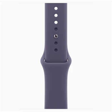 Apple Watch S11 GPS-es (46mm) ezüst alumínium tok, ködös lila S/M sportszíjas okosóra