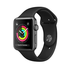 Apple Watch S3 38mm asztroszürke alumíniumtok, fekete sportszíjas okosóra