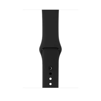 Apple Watch S3 38mm asztroszürke alumíniumtok, fekete sportszíjas okosóra