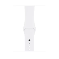 Apple Watch S3 38mm ezüst alumíniumtok, fehér sportszíjas okosóra