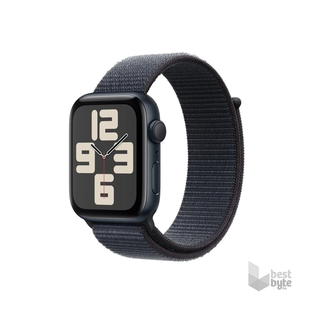 Apple Watch SE2 v3 GPS (44mm) éjfekete alumínium tok, tinta sportszíj okosóra