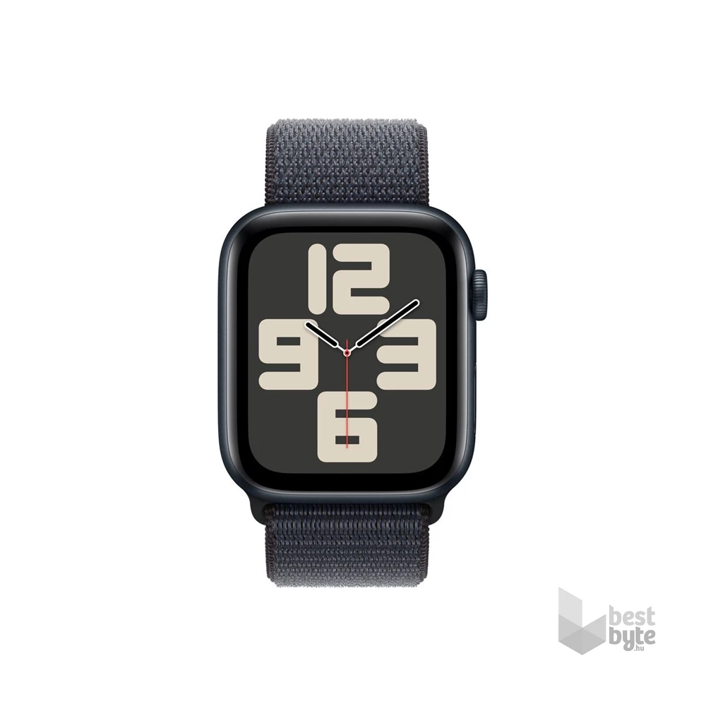 Apple Watch SE2 v3 GPS (44mm) éjfekete alumínium tok, tinta sportszíj okosóra
