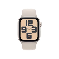 Apple Watch SE2 v2 Cellular (40mm) csillagfény alumínium tok , csillagfény sport szíj (M/L) okosóra