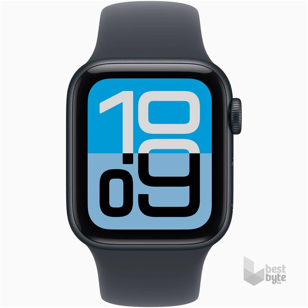 Apple Watch SE3 Cellular (40mm) éjfekete alumínium tok, éjfekete S/M sportszíjas okosóra