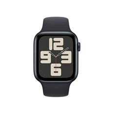 Apple Watch SE2 v2 GPS (44mm) éjfekete alumínium tok , éjfekete sport szíj (S/M) okosóra