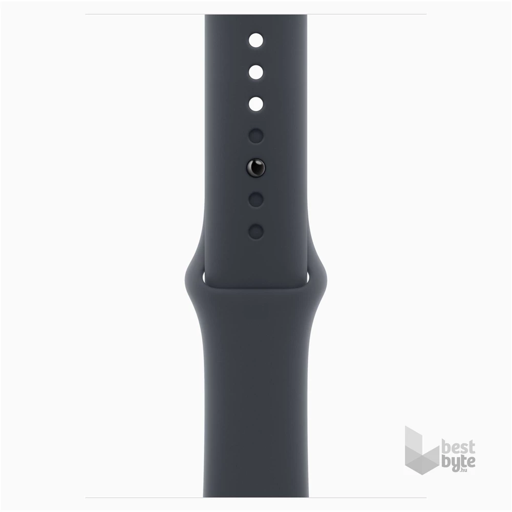 Apple Watch SE3 GPS-es (44mm) éjfekete alumínium tok, éjfekete S/M sportszíjas okosóra