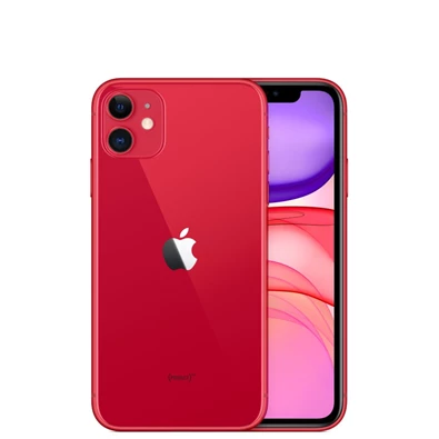 Apple iPhone 11 (PRODUCT)RED 4/64GB kártyafüggetlen okostelefon - piros (iOS)
