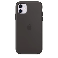 Apple iPhone 11 fekete szilikon hátlap