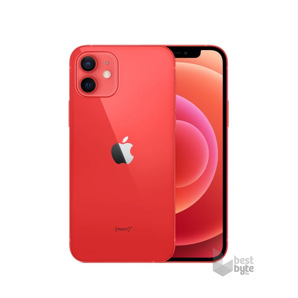 Apple iPhone 12 (PRODUCT)RED 4/64GB kártyafüggetlen okostelefon - piros (iOS)
