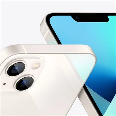 Apple iPhone 13 4/128GB Starlight kártyafüggetlen okostelefon - fehér (iOS)
