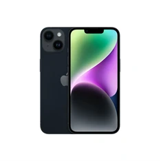 Apple iPhone 14 6/128GB Midnight kártyafüggetlen okostelefon (Használt A+) - fekete (iOS)