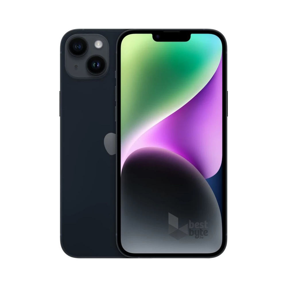 Apple iPhone 14 Plus 6/128GB Midnight kártyafüggetlen okostelefon - fekete (iOS)