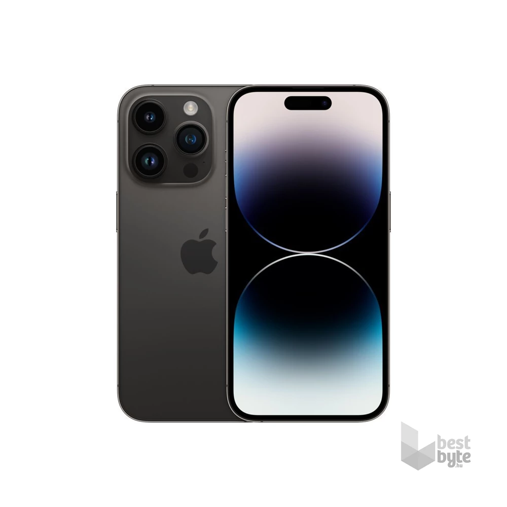 Apple iPhone 14 Pro 6/128GB Space Black kártyafüggetlen okostelefon - fekete (iOS)