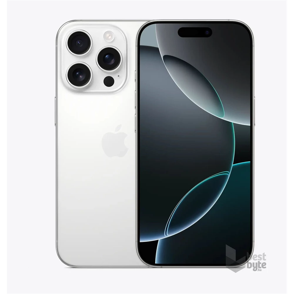 Apple iPhone 16 Pro 8/128GB kártyafüggetlen okostelefon - fehér titán (iOS)