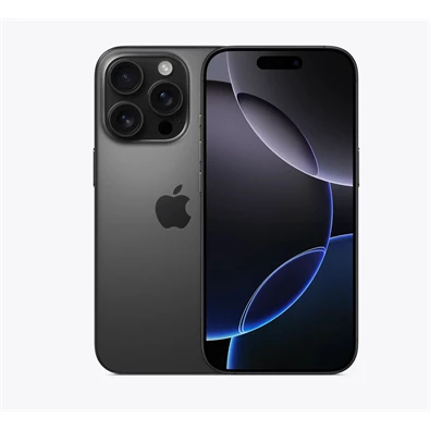 Apple iPhone 16 Pro 8/128GB kártyafüggetlen okostelefon - fekete titán (iOS)