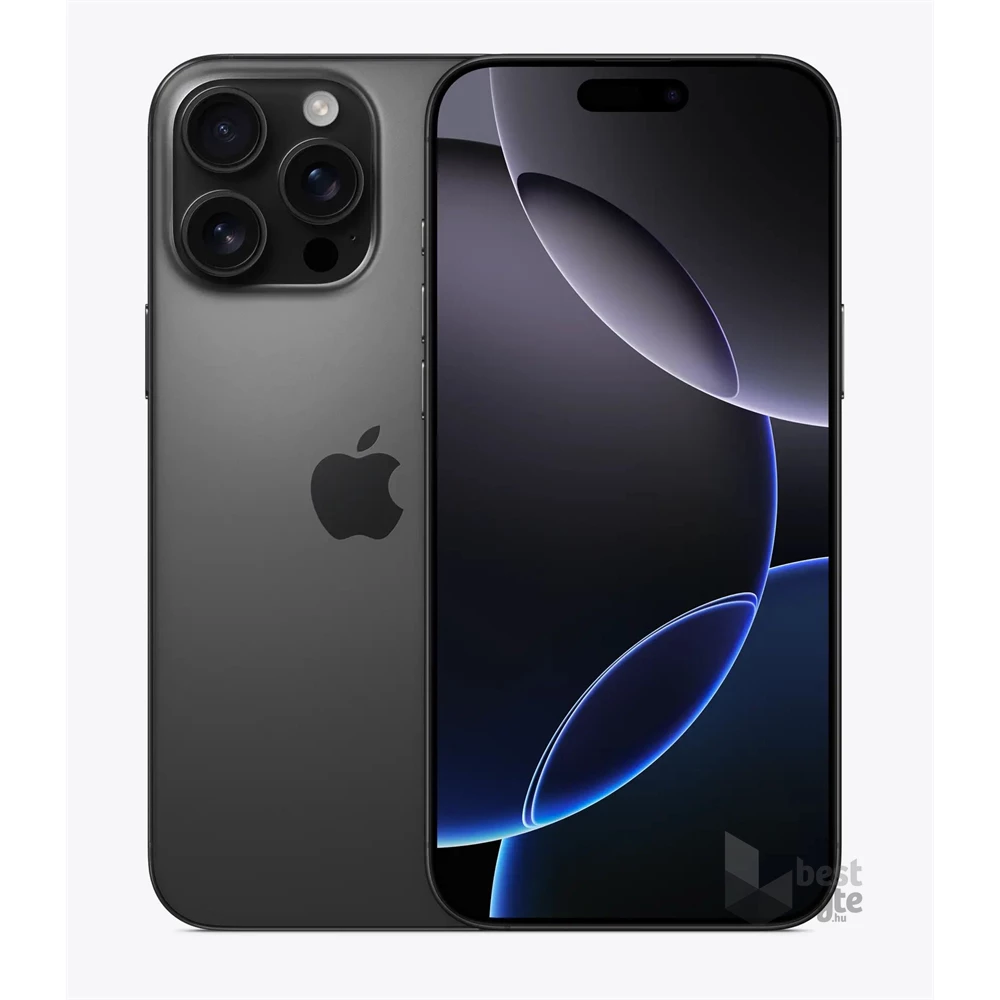 Apple iPhone 16 Pro Max 8/256GB kártyafüggetlen okostelefon - fekete titán (iOS)
