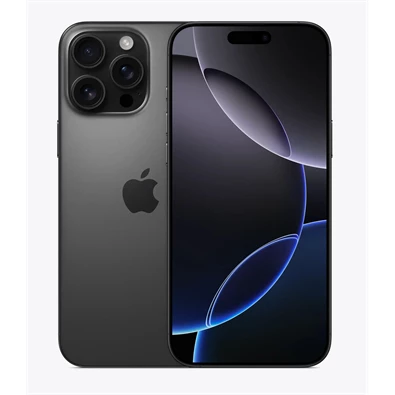 Apple iPhone 16 Pro Max 8/256GB kártyafüggetlen okostelefon - fekete titán (iOS)