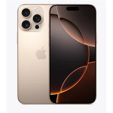 Apple iPhone 16 Pro Max 8/512GB kártyafüggetlen okostelefon - sivatagszínű titán (iOS)