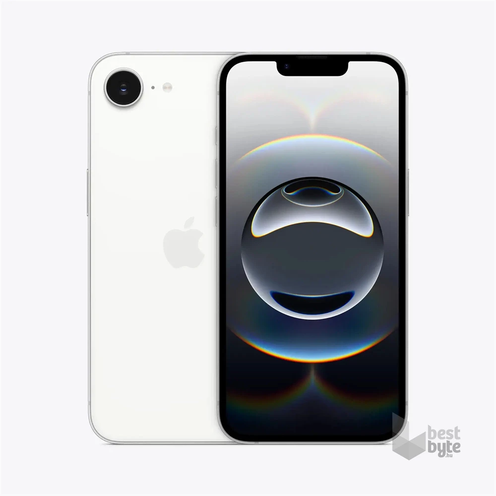 Apple iPhone 16e 8/128GB DualSIM kártyafüggetlen okostelefon - fehér (iOS)