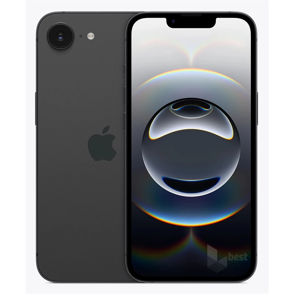 Apple iPhone 16e 8/128GB DualSIM kártyafüggetlen okostelefon - fekete (iOS)