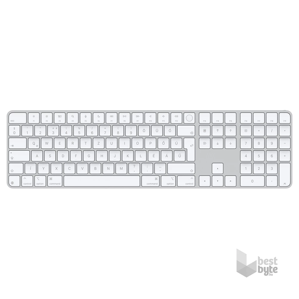 Apple mxk73mg/a Magic Keyboard (2024) Touch ID & Numpad HUN fehér billentyűzet