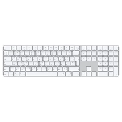 Apple mxk73ua/a Magic Keyboard (2024) Touch ID & Numpad UA fehér billentyűzet