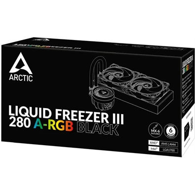 Arctic ACFRE00143A Liquid Freezer III 280 A-RGB fekete vízhűtéses processzorhűtő