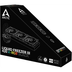 Arctic ACFRE00145A Liquid Freezer III 420 A-RGB fekete vízhűtéses processzorhűtő