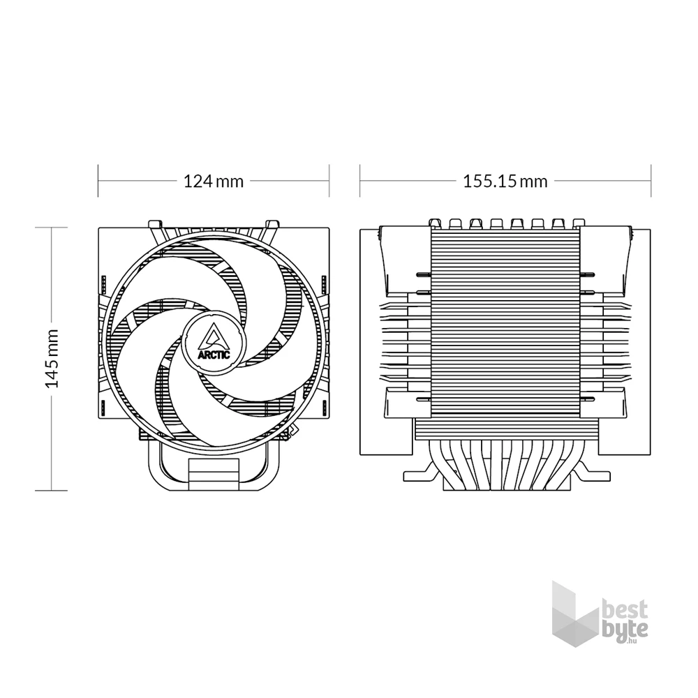 Arctic Freezer 4U-M processzor hűtő