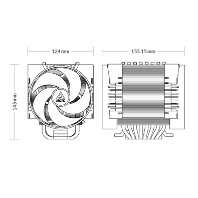 Arctic Freezer 4U-M processzor hűtő