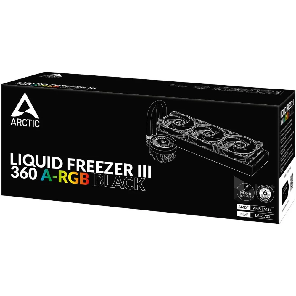 Arctic Liquid Freezer III 360 A-RGB fekete vízhűtéses processzorhűtő