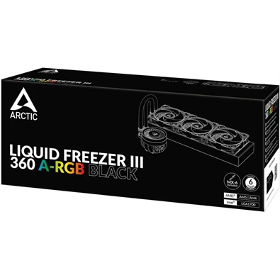 Arctic Liquid Freezer III 360 A-RGB fekete vízhűtéses processzorhűtő