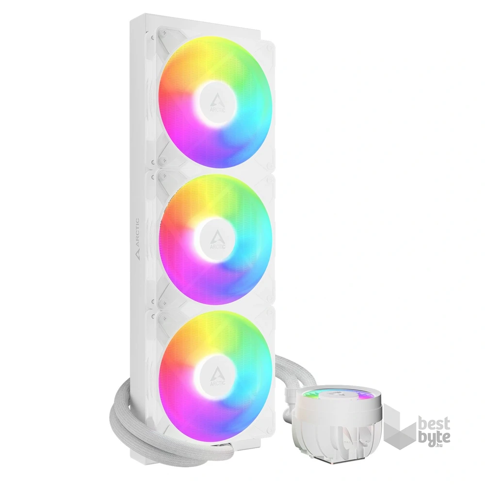 Arctic Liquid Freezer III Pro 420 A-RGB fehér vízhűtéses processzor hűtő