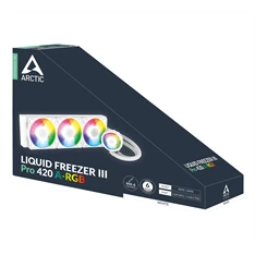 Arctic Liquid Freezer III Pro 420 A-RGB fehér vízhűtéses processzor hűtő