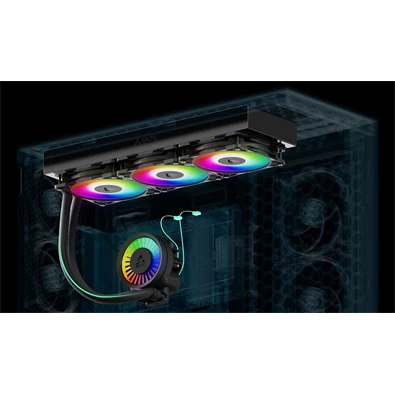 Arctic Liquid Freezer III Pro 420 A-RGB fekete vízhűtéses processzor hűtő